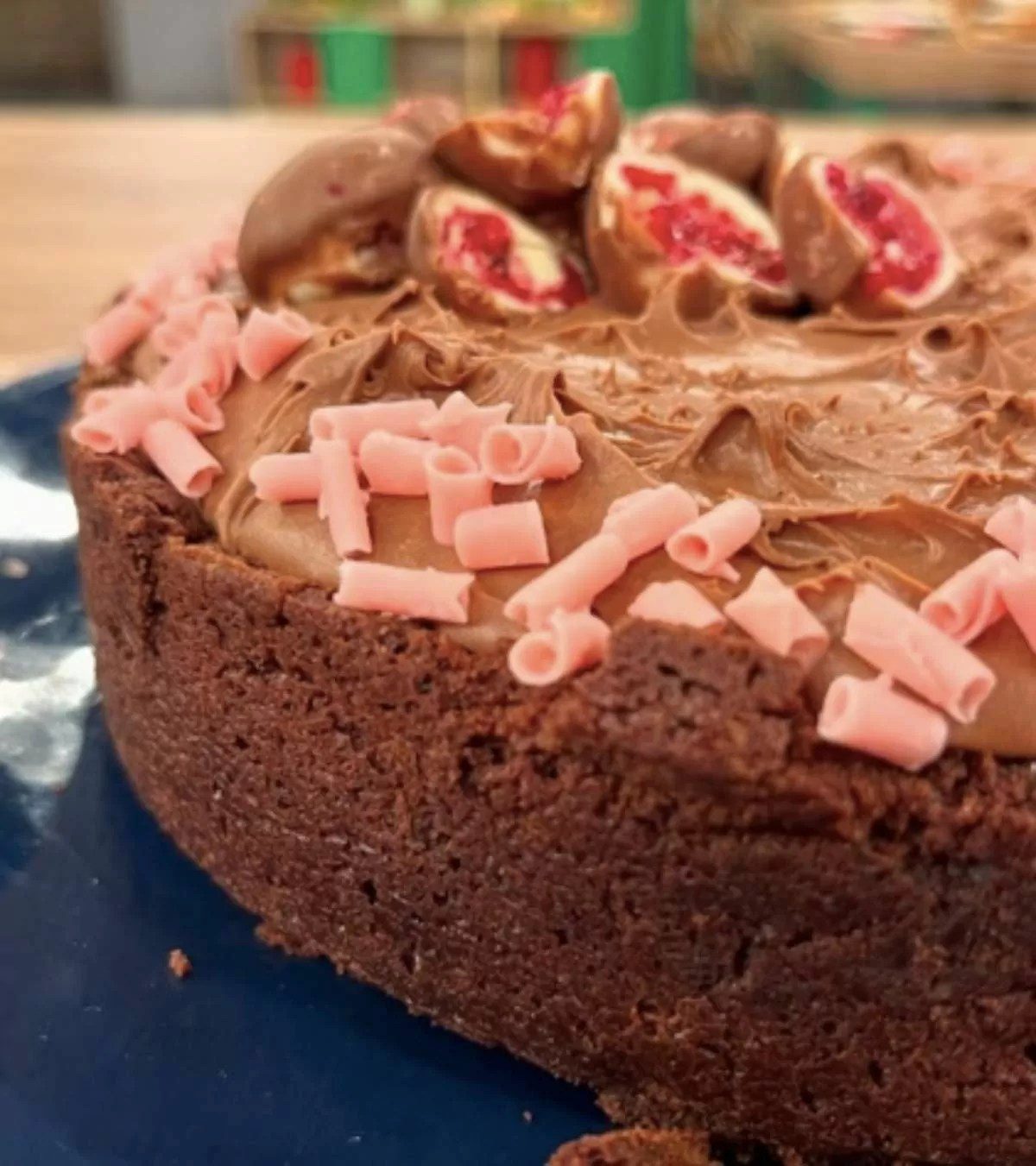 Torta Brownie de Framboesa