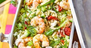Orzo, Salada de Pasta Feta e Cravo
