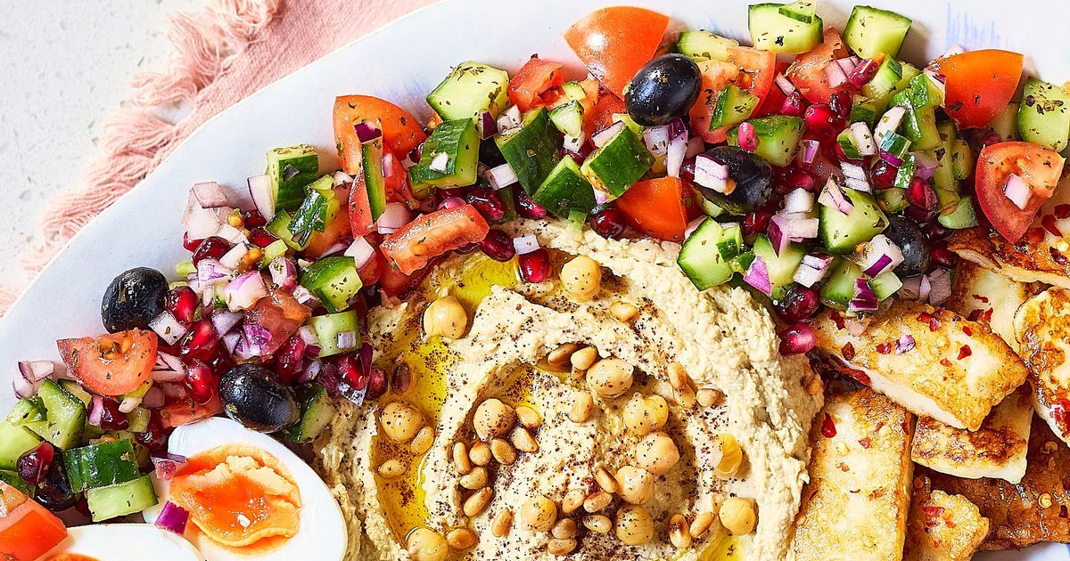 Quadro de brunch Hummus & Halloumi