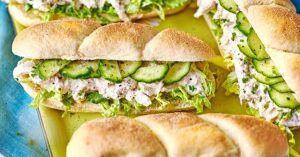 Receita de Sub Rolls Caesar de frango