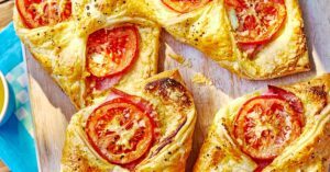 Receita de queijo, tomate e renovação de presunto