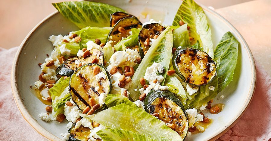 Little Gem, Receita de Salada de Courgette e Shap-Up Feta
