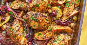 Receita de bandeja de frango za’atar e limão