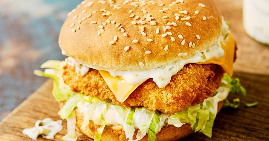 Air Fryer’s Fish Fillet Filet Burgers com receita de molho tartare