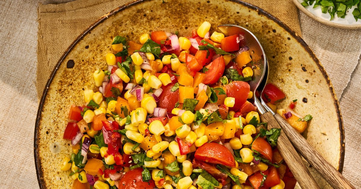 Salada de confete de córmula doce