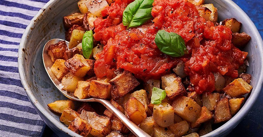 Batata de fritadeira de ar