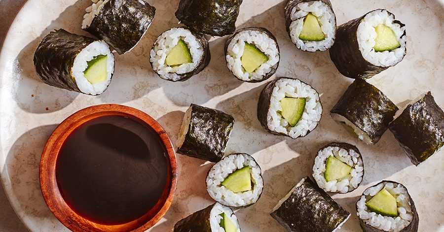 Receita de pequeno rolo de pepino ‘kappa-maki’