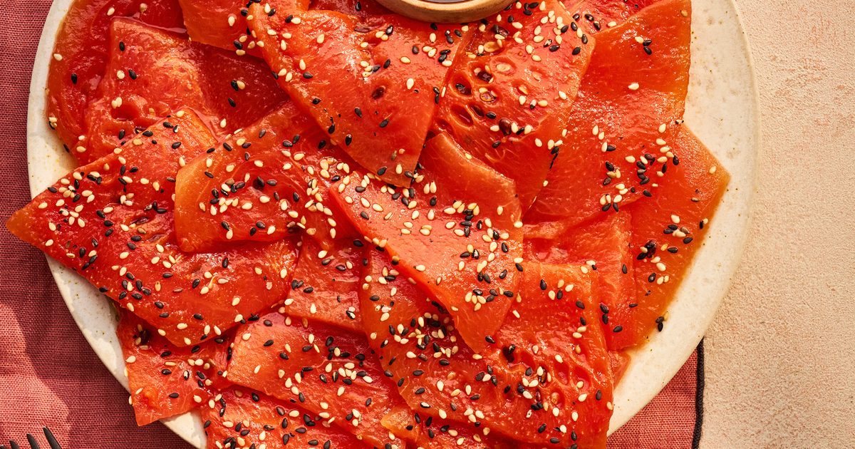 Sashimi de melancia | Boa comida