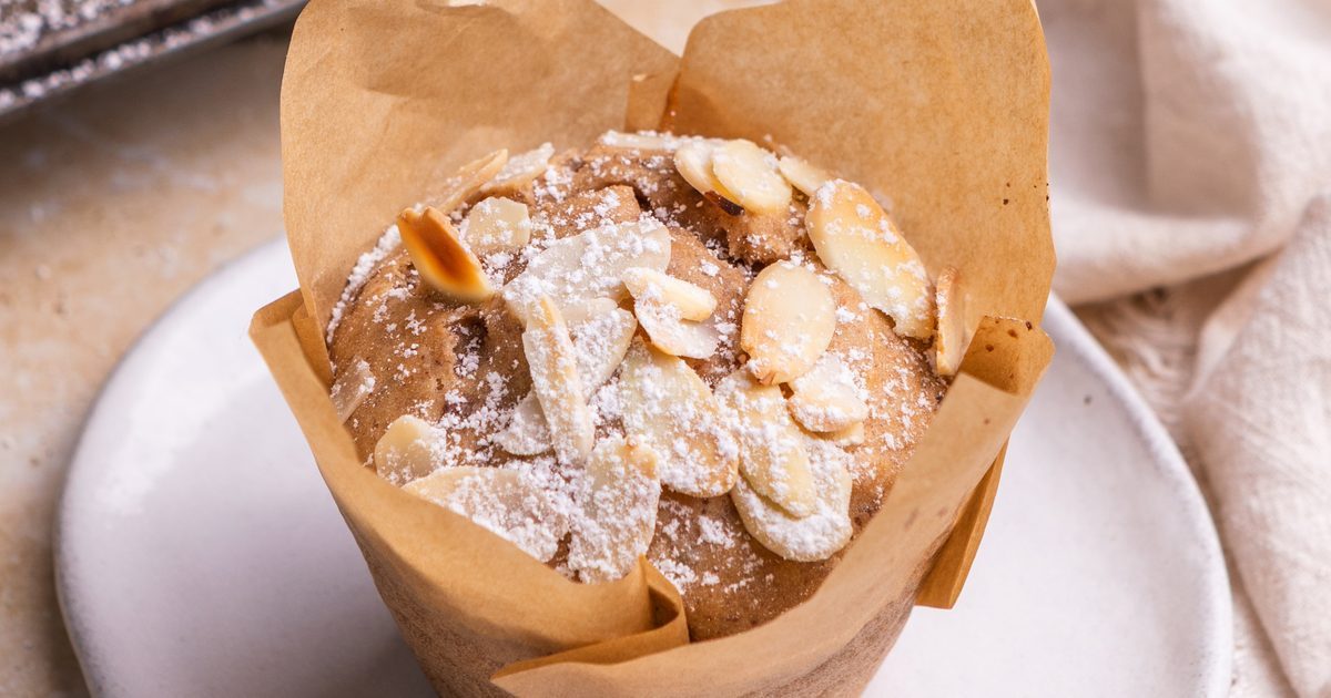 Muffins croissant de amêndoa