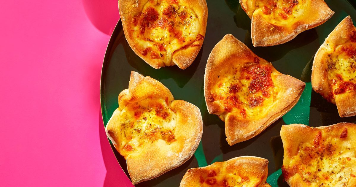 Copos de ‘pizza de queijo simples’