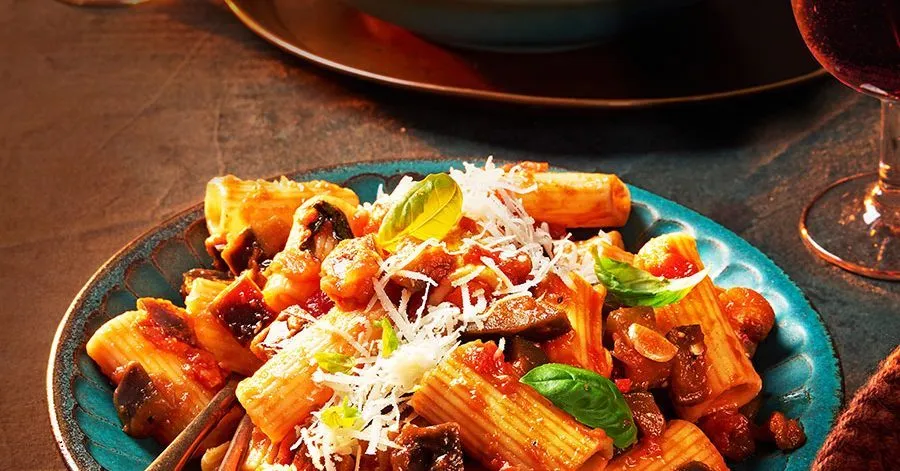 Regippes de massas ancperadas a aubergina | Boa comida
